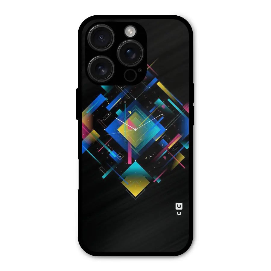 Abstract Clock Shockproof Hybrid Protection (Metal + TPU) Back Case Cover CoversCart