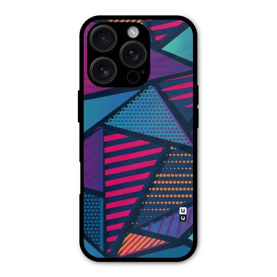 Abstract Lines Polka Shockproof Hybrid Protection (Metal + TPU) Back Case Cover CoversCart