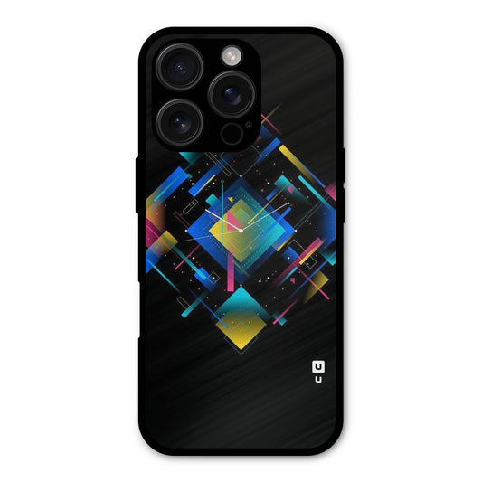 Abstract Clock Shockproof Hybrid Protection (Metal + TPU) Back Case Cover
