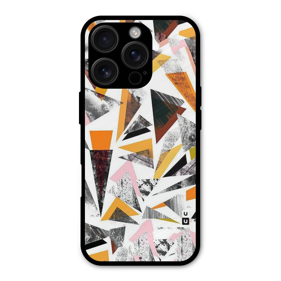 Abstract Sketchy Triangles Shockproof Hybrid Protection (Metal + TPU) Back Case Cover