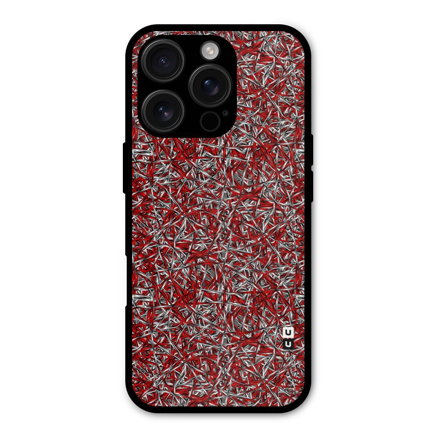 Abstract Threads Shockproof Hybrid Protection (Metal + TPU) Back Case Cover