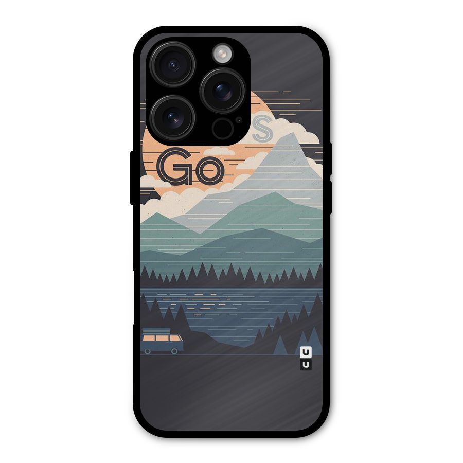 Abstract Travel Shockproof Hybrid Protection (Metal + TPU) Back Case Cover