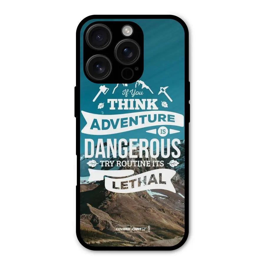 Adventure Dangerous Lethal Shockproof Hybrid Protection (Metal + TPU) Back Case Cover CoversCart