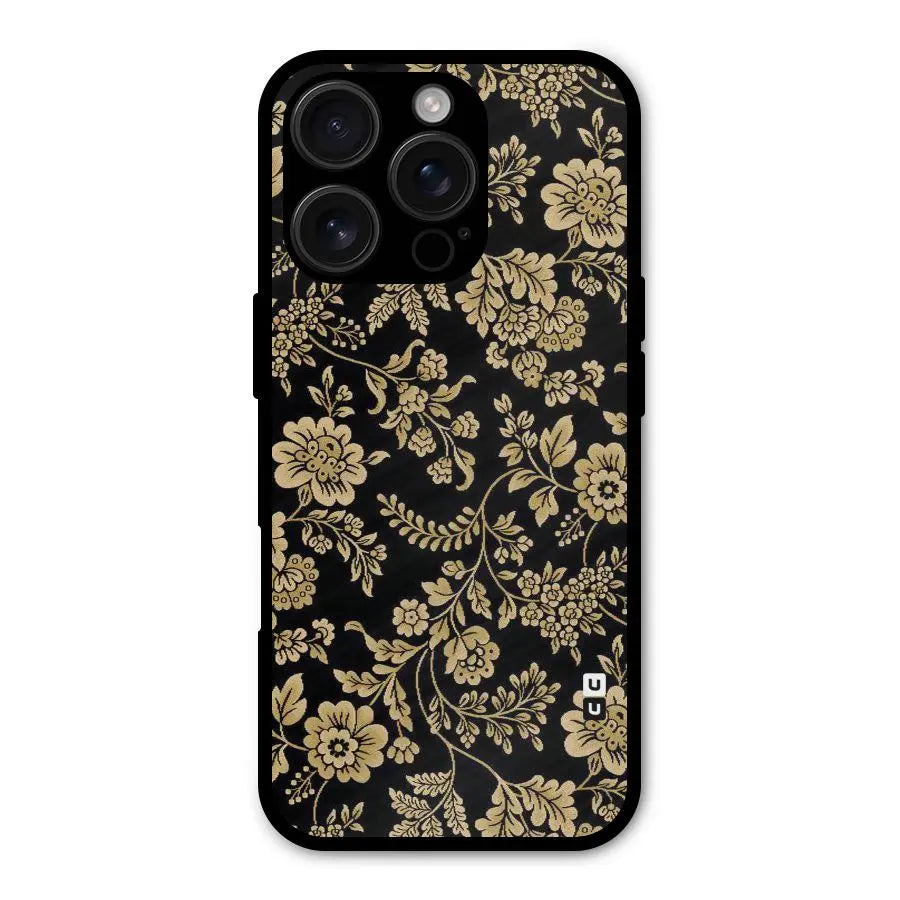 Aesthetic Golden Design Shockproof Hybrid Protection (Metal + TPU) Back Case Cover CoversCart