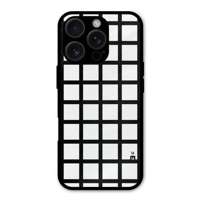 Aesthetic Grid Lines Shockproof Hybrid Protection (Metal + TPU) Back Case Cover CoversCart