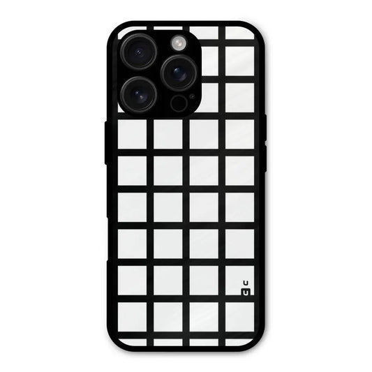 Aesthetic Grid Lines Shockproof Hybrid Protection (Metal + TPU) Back Case Cover CoversCart