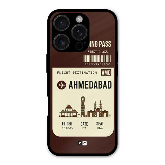 Ahmedabad Boarding Pass Shockproof Hybrid Protection (Metal + TPU) Back Case Cover CoversCart