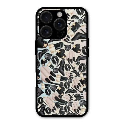 All Black Love Shockproof Hybrid Protection (Metal + TPU) Back Case Cover CoversCart