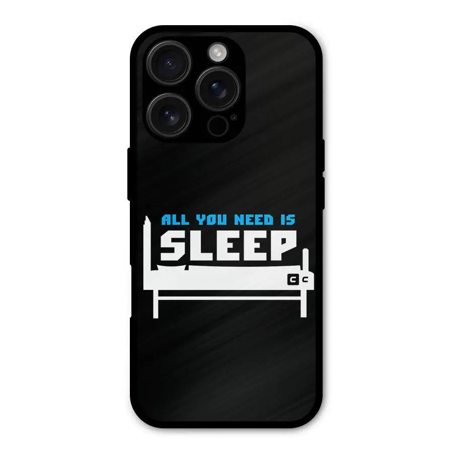 All You Need Sleep Shockproof Hybrid Protection (Metal + TPU) Back Case Cover CoversCart
