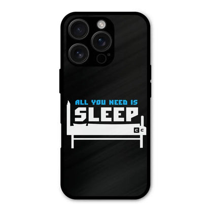 All You Need Sleep Shockproof Hybrid Protection (Metal + TPU) Back Case Cover CoversCart