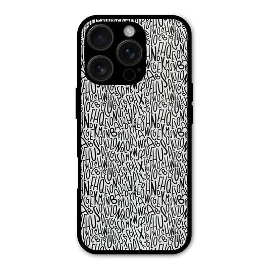Alphabet Seamless Abstract Shockproof Hybrid Protection (Metal + TPU) Back Case Cover CoversCart