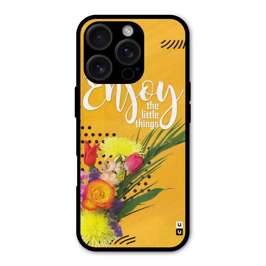 Always Enjoy Little Things Shockproof Hybrid Protection (Metal + TPU) Back Case Cover CoversCart