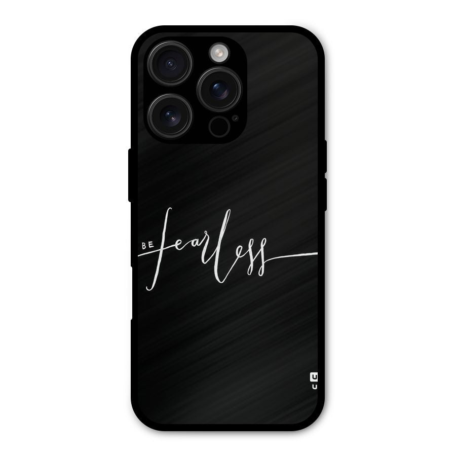 Always Be Fearless Shockproof Hybrid Protection (Metal + TPU) Back Case Cover