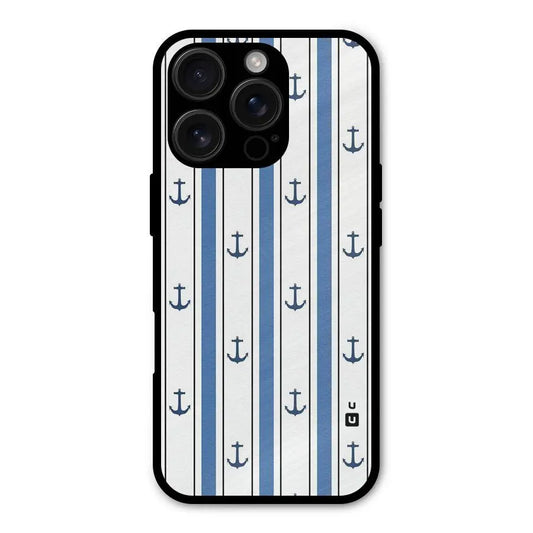 Anchor Stripe Lines Shockproof Hybrid Protection (Metal + TPU) Back Case Cover CoversCart