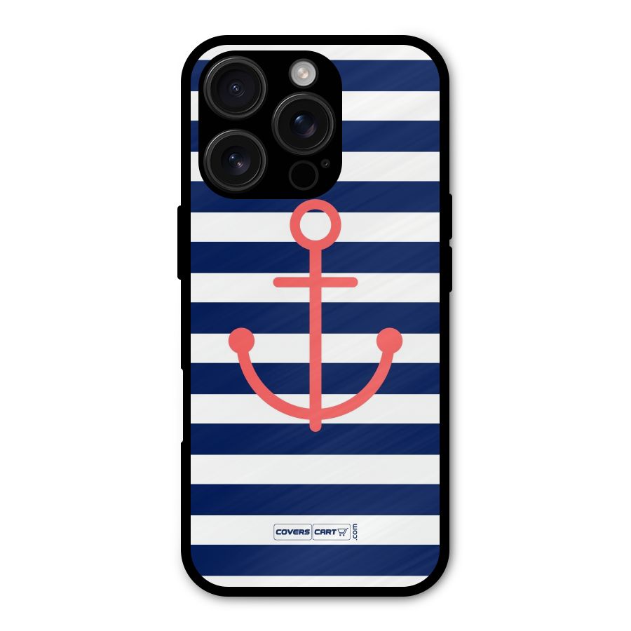 Anchor Stripes Shockproof Hybrid Protection (Metal + TPU) Back Case Cover