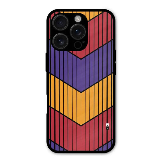 Angular Stripes Shockproof Hybrid Protection (Metal + TPU) Back Case Cover CoversCart