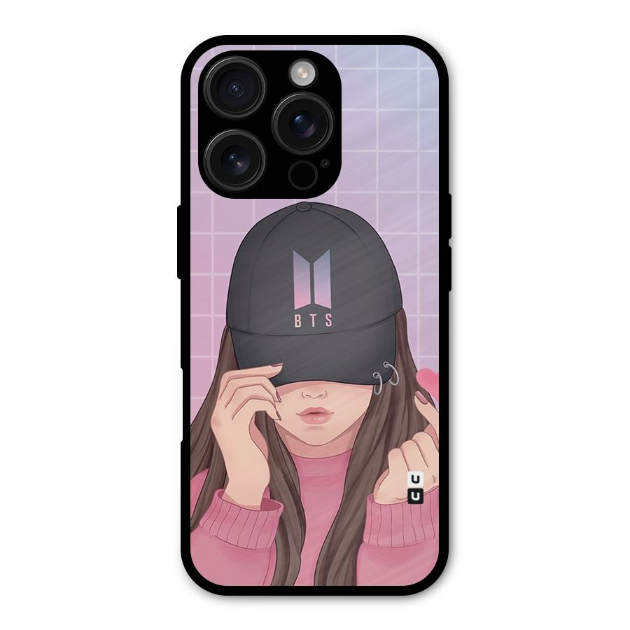 Anime Beautiful BTS Girl Shockproof Hybrid Protection (Metal + TPU) Back Case Cover