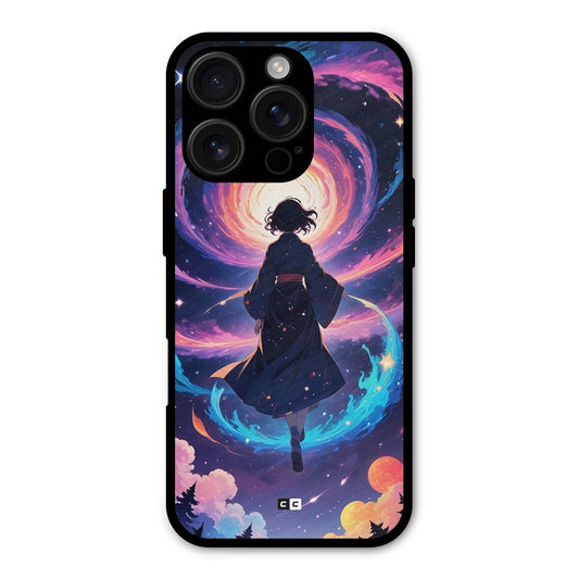 Anime Galaxy Girl Shockproof Hybrid Protection (Metal + TPU) Back Case Cover