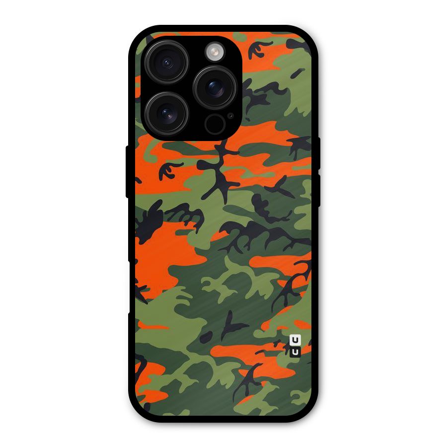 Army Pattern Shockproof Hybrid Protection (Metal + TPU) Back Case Cover