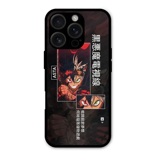 Asta Black Clover Shockproof Hybrid Protection (Metal + TPU) Back Case Cover CoversCart