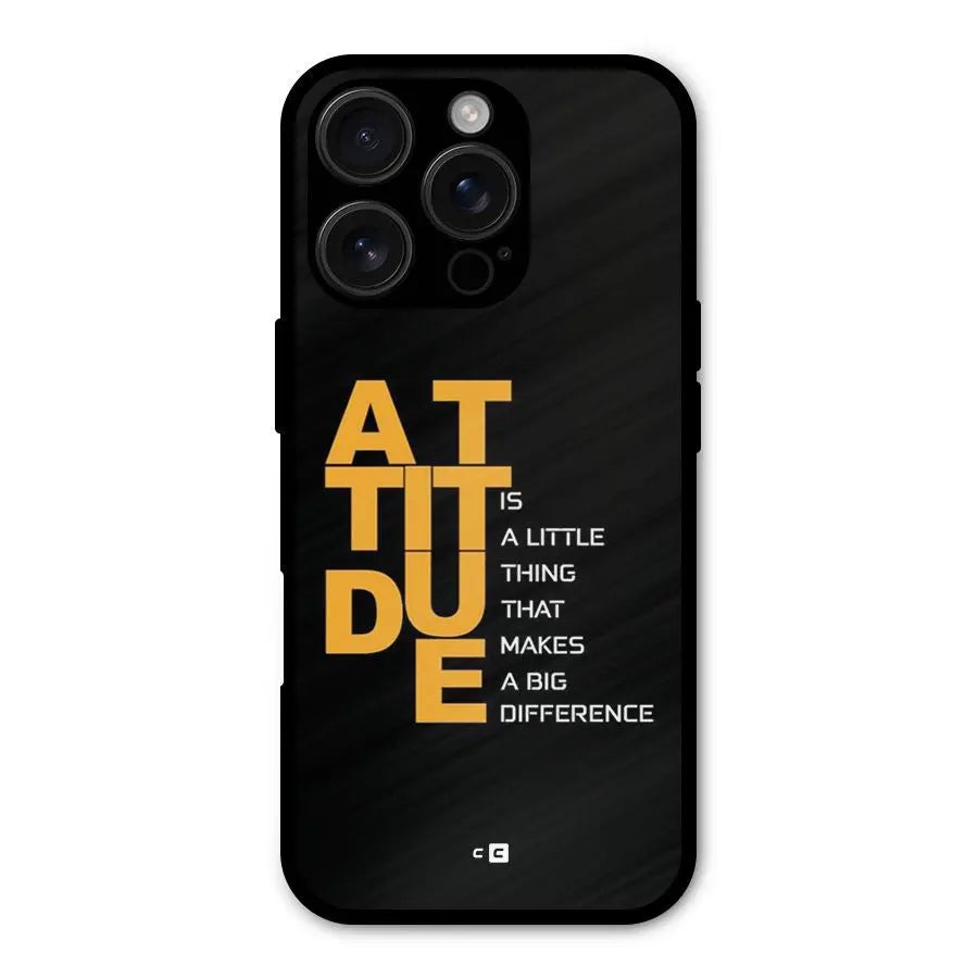 Attitude Difference Shockproof Hybrid Protection (Metal + TPU) Back Case Cover CoversCart