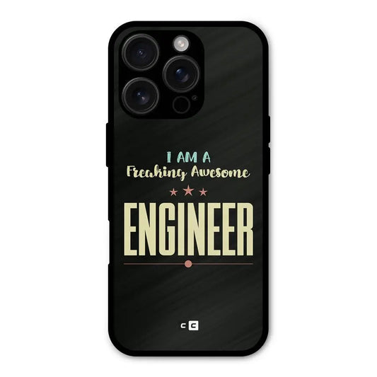 Awesome Engineer Shockproof Hybrid Protection (Metal + TPU) Back Case Cover CoversCart