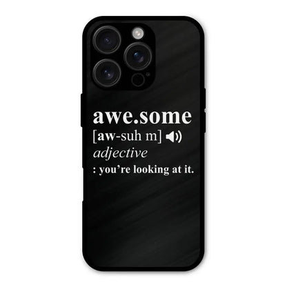 Awesome Looking at it Shockproof Hybrid Protection (Metal + TPU) Back Case Cover CoversCart