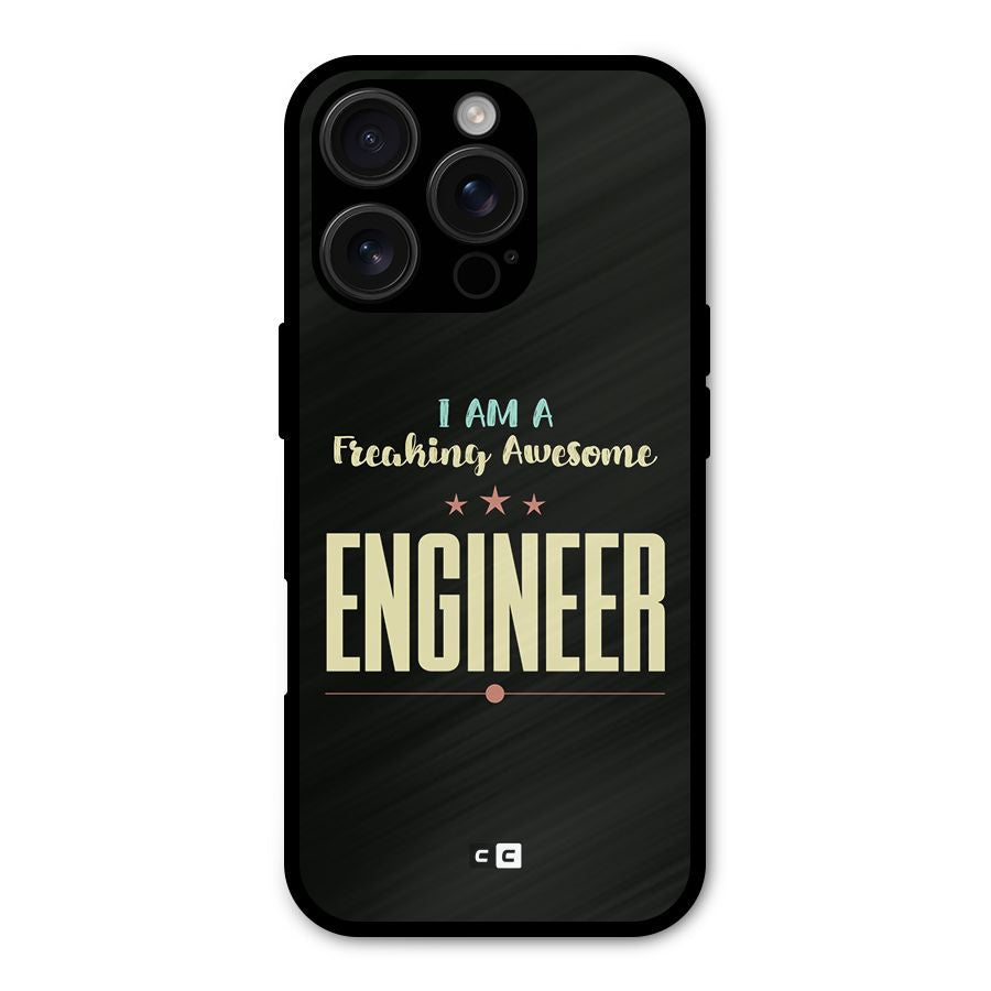 Awesome Engineer Shockproof Hybrid Protection (Metal + TPU) Back Case Cover