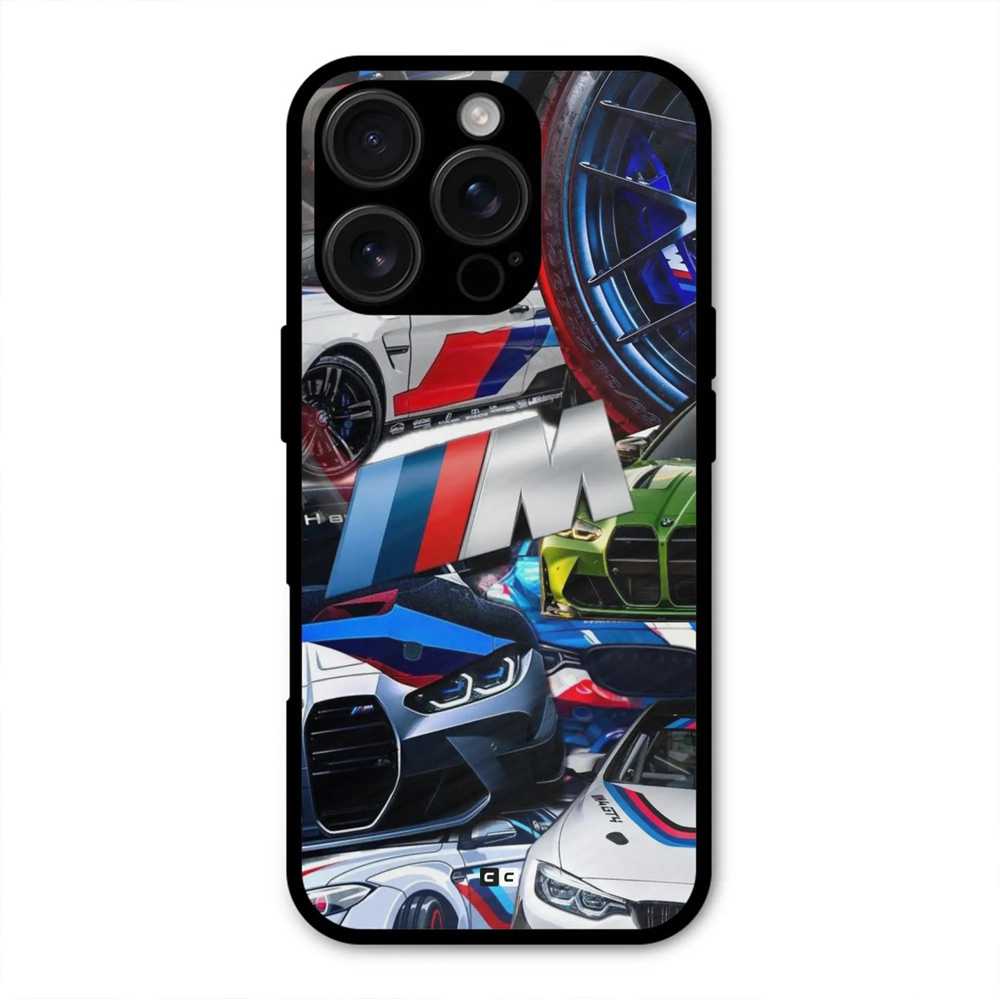 BMW Collage Shockproof Hybrid Protection (Metal + TPU) Back Case Cover
