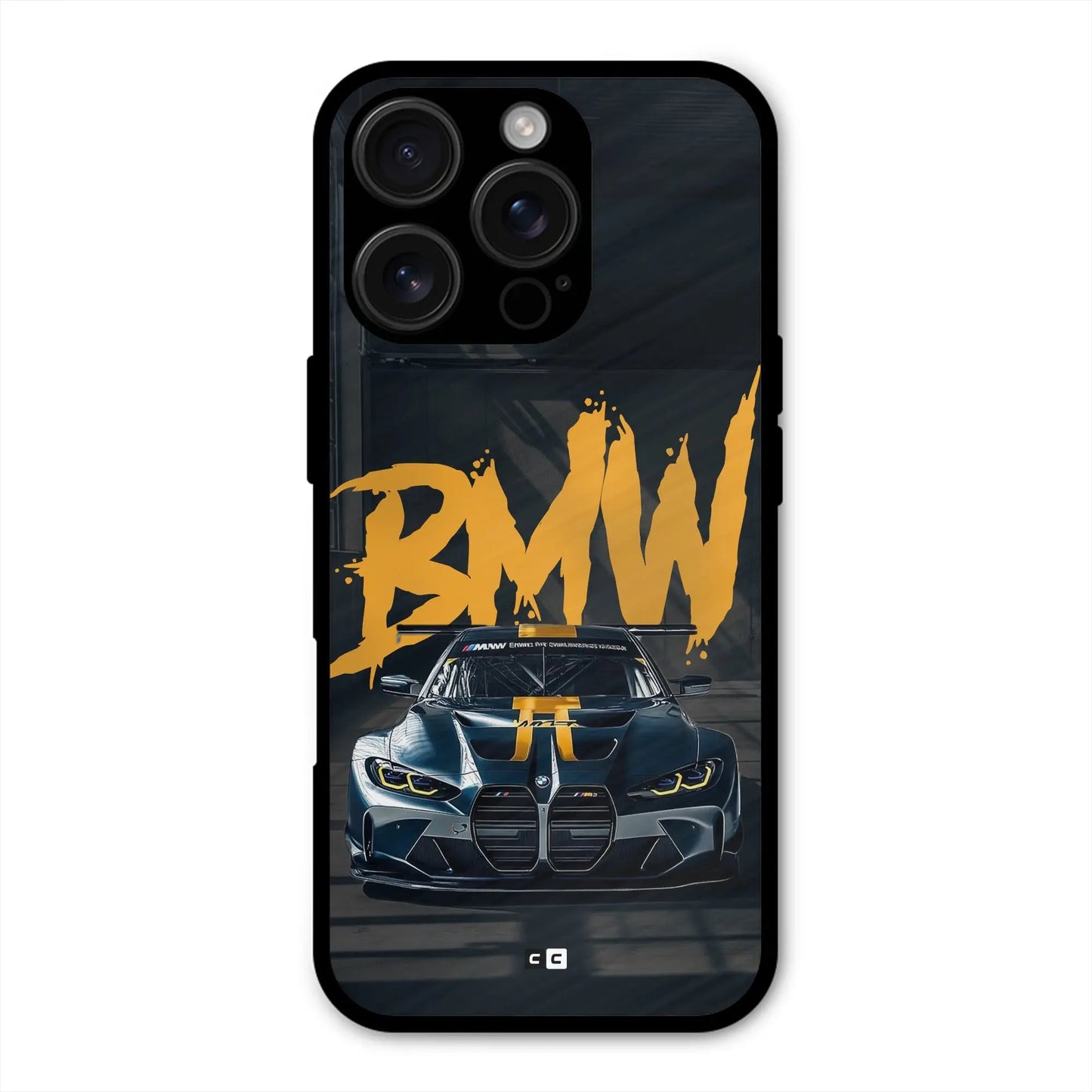BMW M4 Racing Edition Shockproof Hybrid Protection (Metal + TPU) Back Case Cover