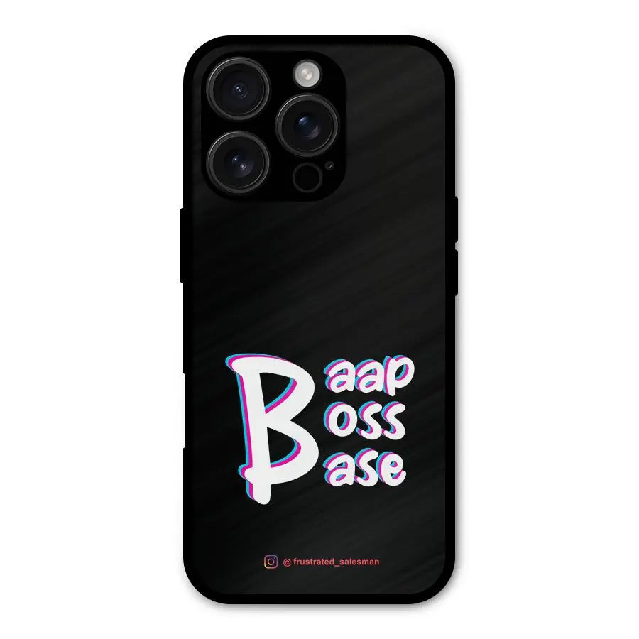 Baap Boss Base Black Shockproof Hybrid Protection (Metal + TPU) Back Case Cover CoversCart