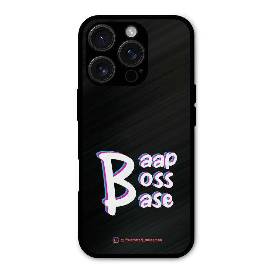 Baap Boss Base Black Shockproof Hybrid Protection (Metal + TPU) Back Case Cover