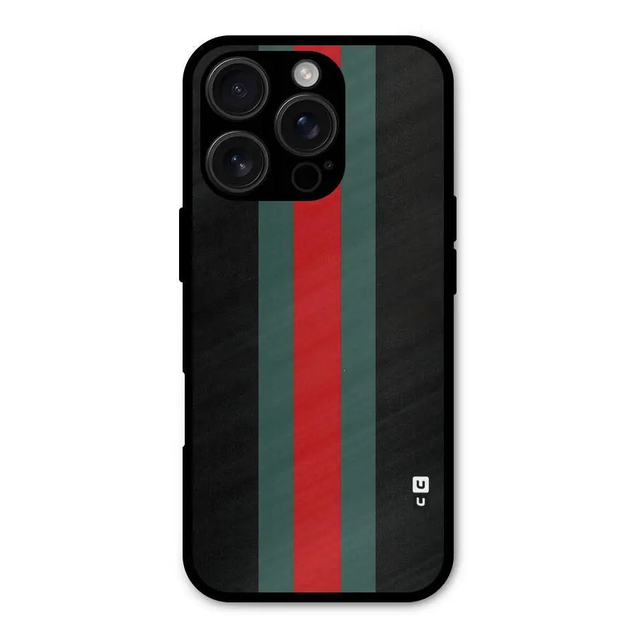 Basic Colored Stripes Shockproof Hybrid Protection (Metal + TPU) Back Case Cover CoversCart