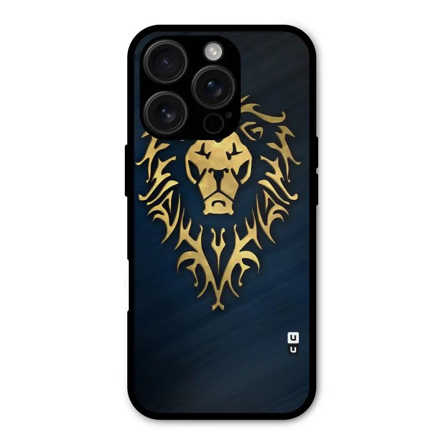 Beautiful Golden Lion Design Shockproof Hybrid Protection (Metal + TPU) Back Case Cover CoversCart