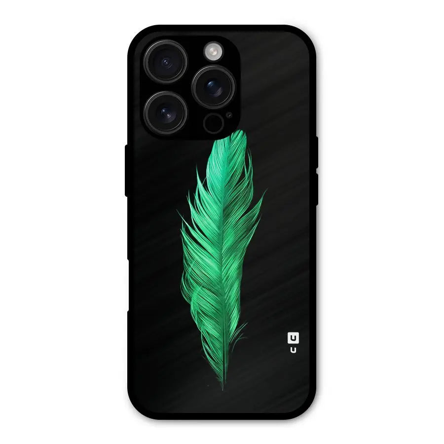 Beautiful Green Feather Shockproof Hybrid Protection (Metal + TPU) Back Case Cover CoversCart