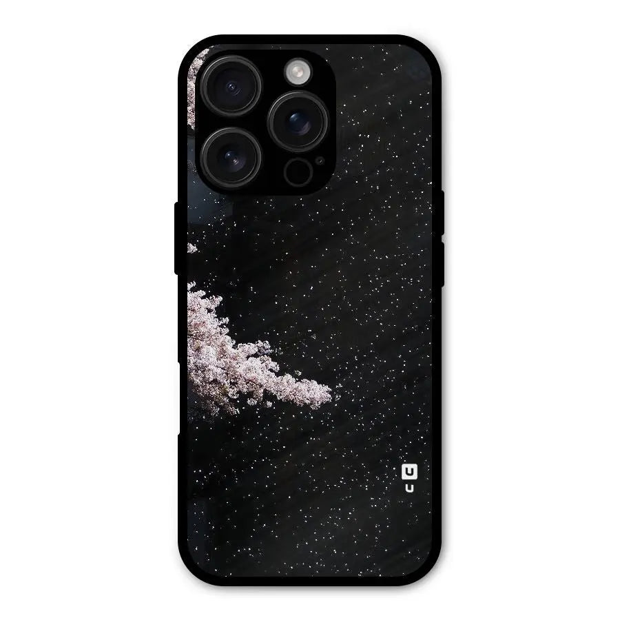 Beautiful Night Sky Flowers Shockproof Hybrid Protection (Metal + TPU) Back Case Cover CoversCart