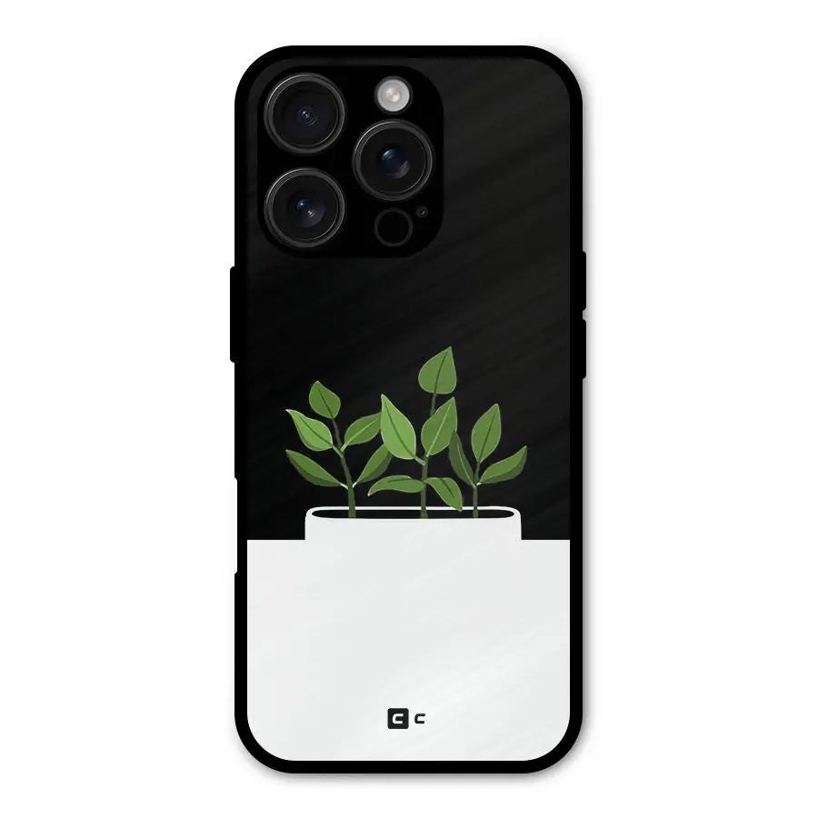 Beautiful Plant Pot Minimalistic Shockproof Hybrid Protection (Metal + TPU) Back Case Cover CoversCart