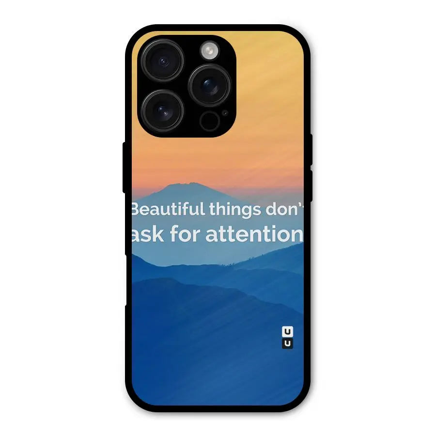 Beautiful Things Quote Shockproof Hybrid Protection (Metal + TPU) Back Case Cover CoversCart