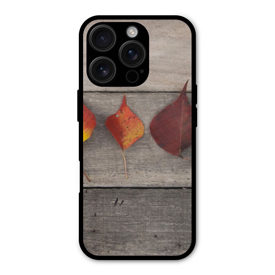Beautiful Wood Leafs Shockproof Hybrid Protection (Metal + TPU) Back Case Cover