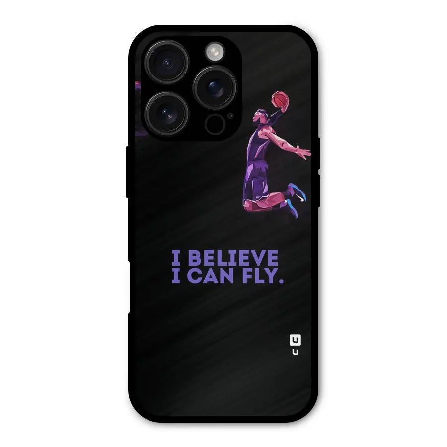 Believe And Fly Shockproof Hybrid Protection (Metal + TPU) Back Case Cover CoversCart