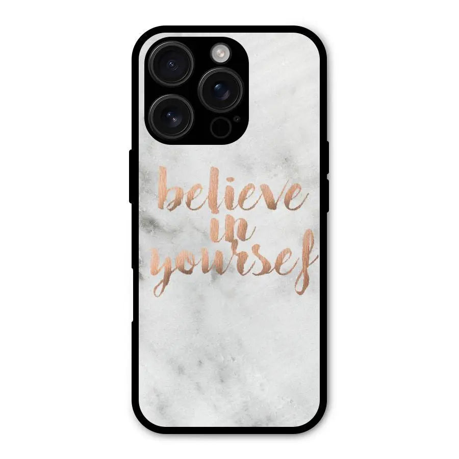 Believe in Yourself Shockproof Hybrid Protection (Metal + TPU) Back Case Cover CoversCart