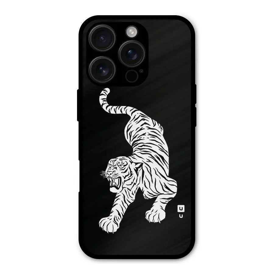 Bengal Tiger Stencil Art Shockproof Hybrid Protection (Metal + TPU) Back Case Cover CoversCart