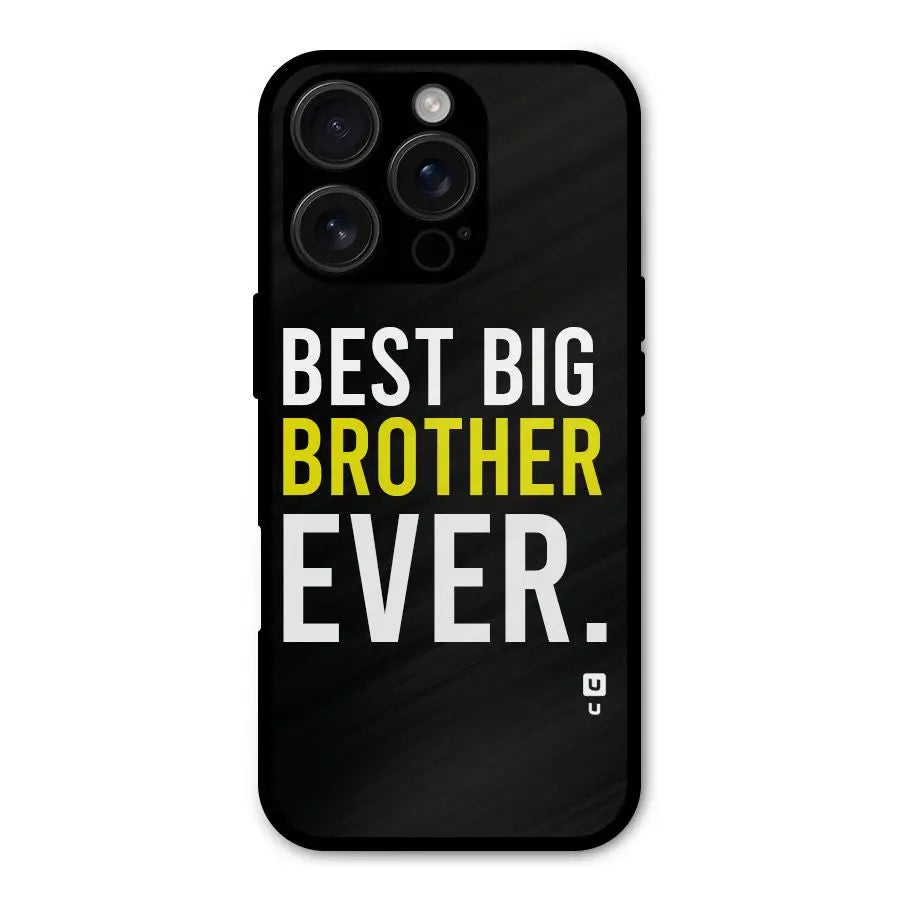 Best Brother Ever Shockproof Hybrid Protection (Metal + TPU) Back Case Cover CoversCart