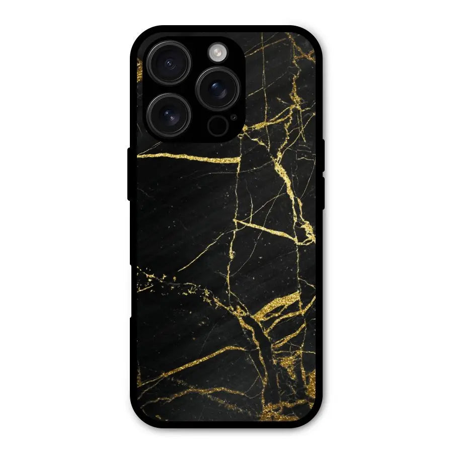 Black And Gold Design Shockproof Hybrid Protection (Metal + TPU) Back Case Cover CoversCart