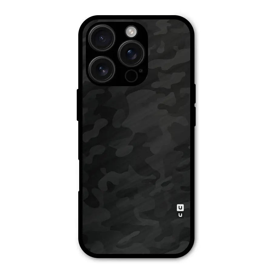 Black Camouflage Shockproof Hybrid Protection (Metal + TPU) Back Case Cover CoversCart