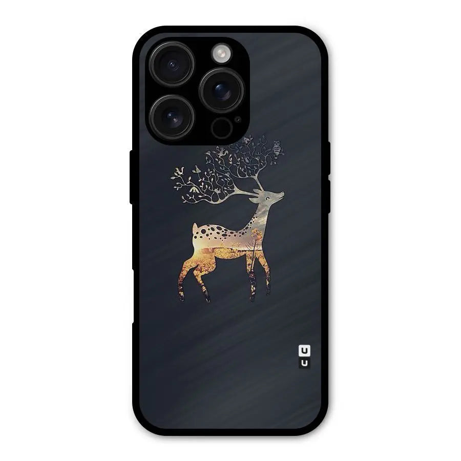 Black Deer Shockproof Hybrid Protection (Metal + TPU) Back Case Cover CoversCart