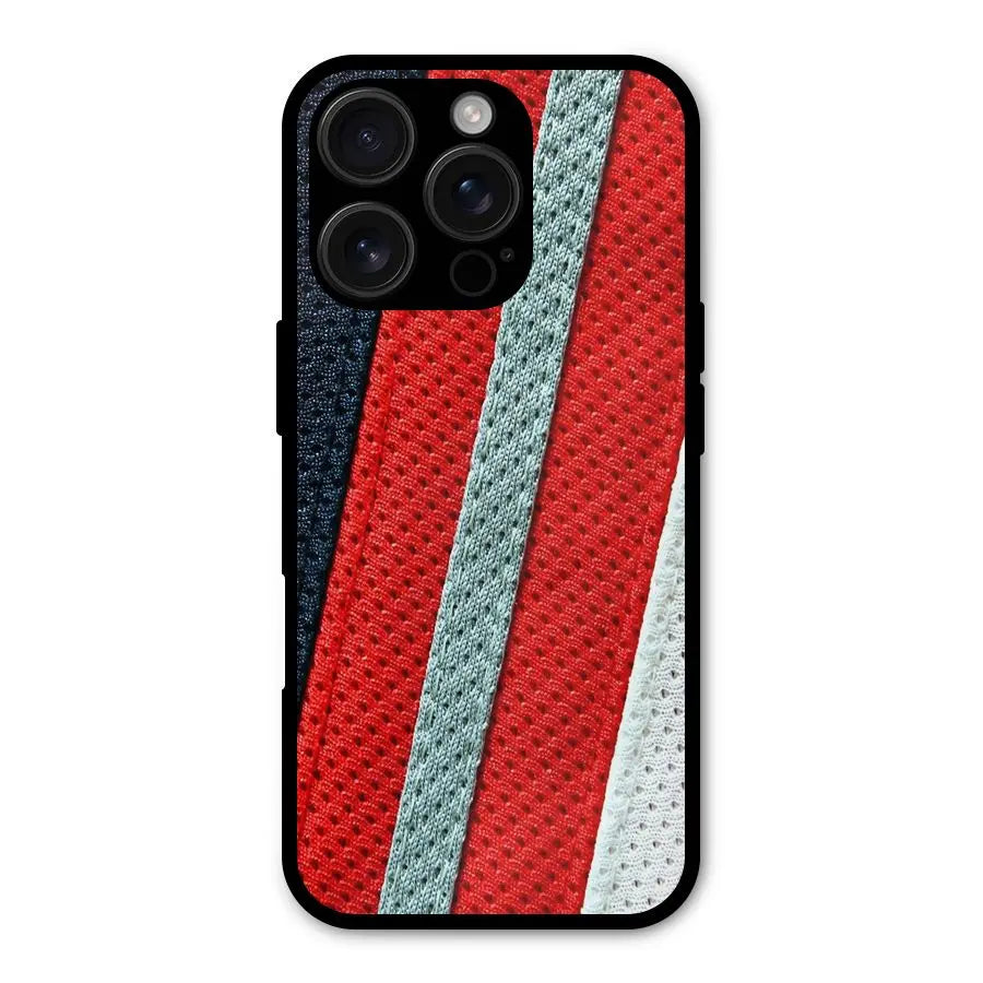Black Red Grey Stripes Shockproof Hybrid Protection (Metal + TPU) Back Case Cover CoversCart