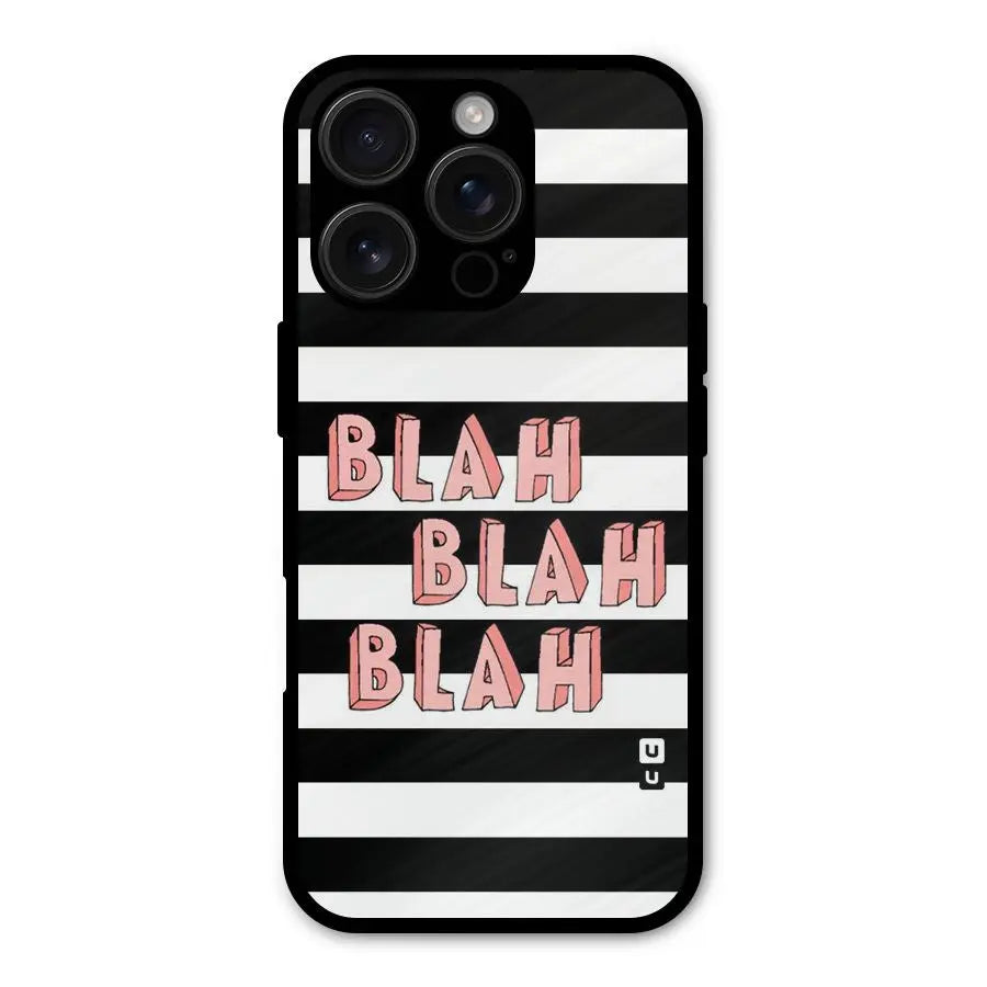 Blah Bold Stripes Shockproof Hybrid Protection (Metal + TPU) Back Case Cover CoversCart