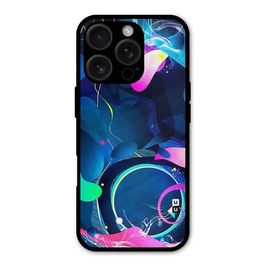 Blue Circle Flow Shockproof Hybrid Protection (Metal + TPU) Back Case Cover CoversCart