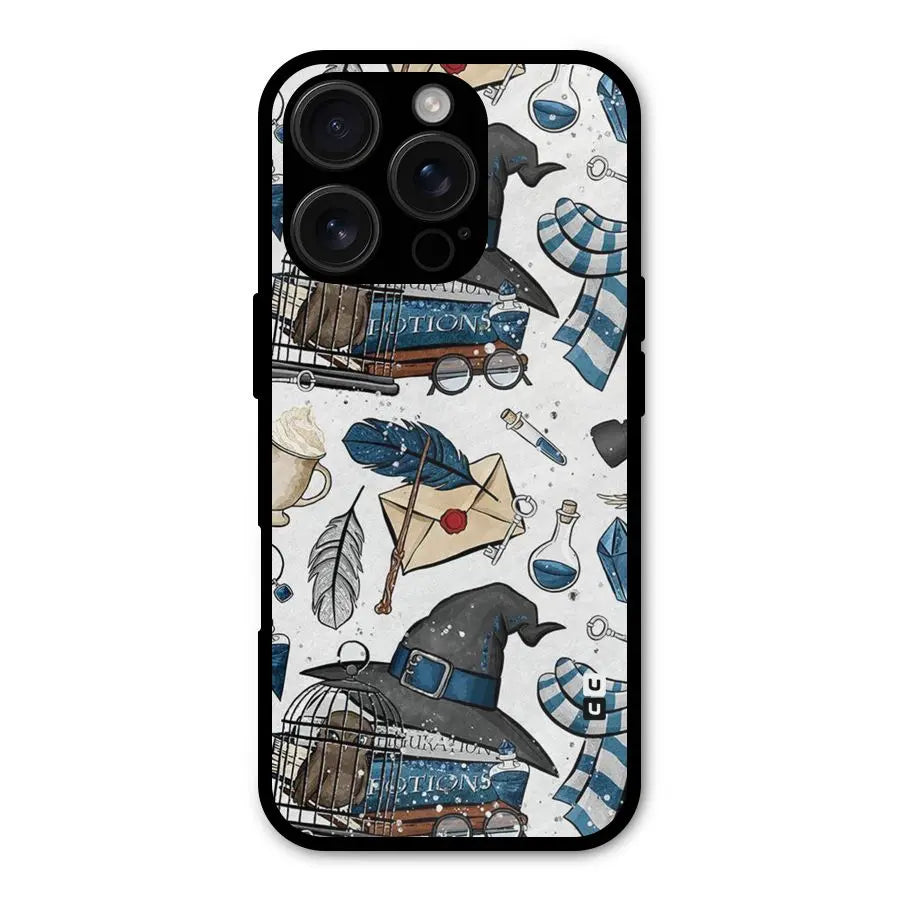 Blue Feather Hat Design Shockproof Hybrid Protection (Metal + TPU) Back Case Cover CoversCart